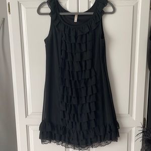 Ruffle and Lace Cocktail Dress
